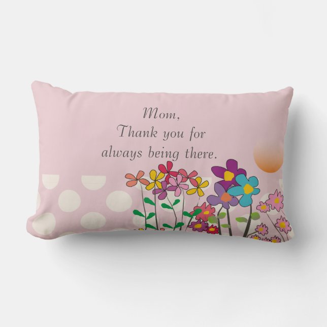 Mors dag Pillow Tack mamma Lumbarkudde (Framsida)