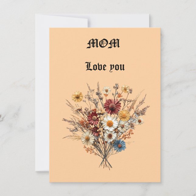 Mors dag-platta kort (Framsida)