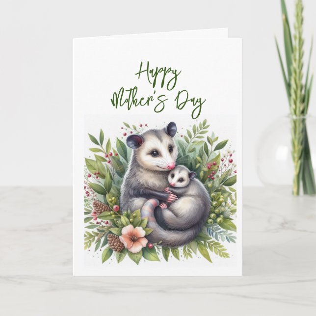 Mors dag Possum Grattiskort Tack Kort (Framsida)