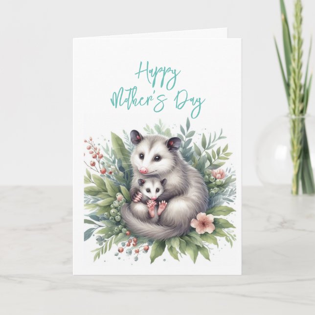 Mors dag Possum Grattiskort Tack Kort (Framsida)