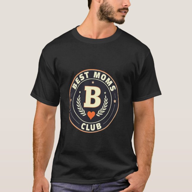 Mors dag-present Best Moms Club T Shirt (Framsida)