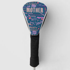 Mors dag present golf huvud täcke mönster design