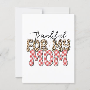 Mors dag-present Tacksam för min mamma Vykort