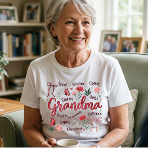 Mors dag-present till mormor från barnbarnen t shirt
