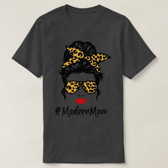 Mors dag-presenten Modern mamma T Shirt (Design framsida)
