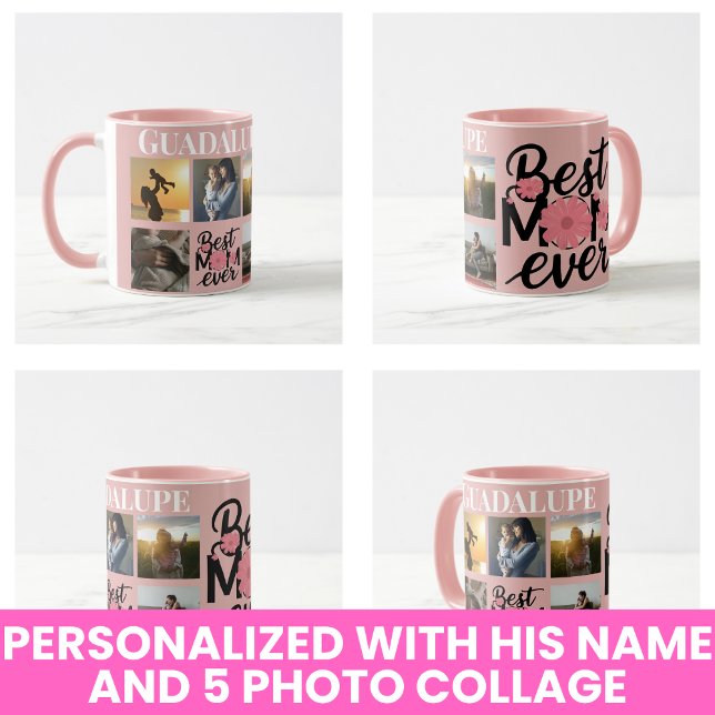 Mors dag presenterar fotokollage mugg (Mother's Day Gifts Photo Collage Mug
)