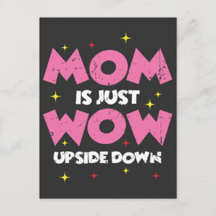 mors dag presentidé om Mamma elak Wow Vykort