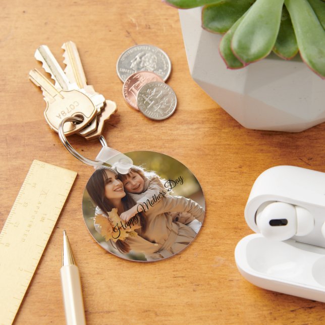 Mors dag, presentkedja, Personlig Gift Nyckelring (Skrivbord)
