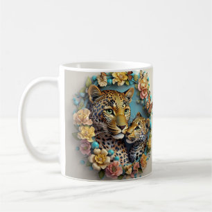 Mors dag printabler Leopard Kaffemugg