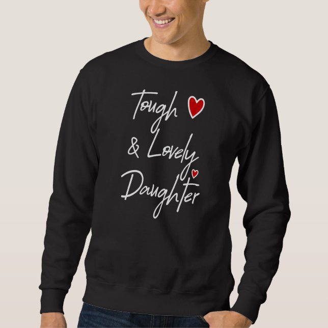 Mors dag Proud Mor och dotter Kärlek Mamma Ap Lång Ärmad Tröja (Framsida)