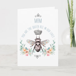 Mors dag Queen Bee Hälsning Kort