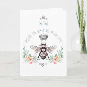 Mors dag Queen Bee Hälsning Kort