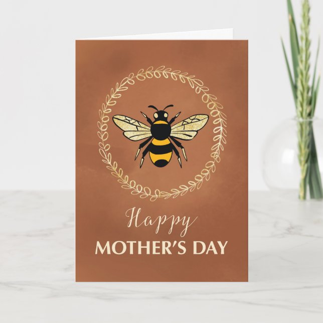 Mors dag Queen Bee Kort (Framsida)