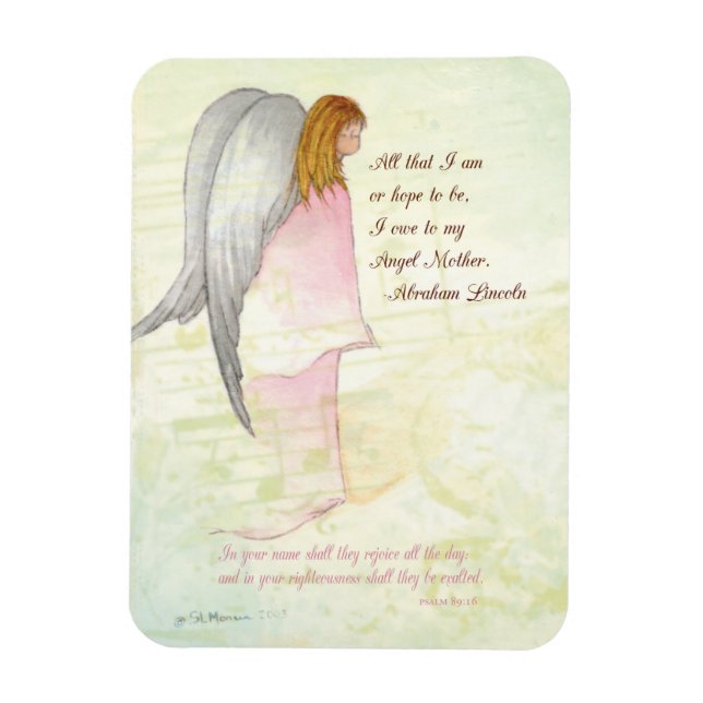 Mors dag Religiösa Angel, Lodrät Gift Magnet (Vertikal)