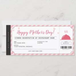 Mors dag Restaurant Reservation Gift Voucher