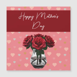 Mors dag ro bouquet blommigt elegant röd