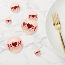 Mors dag Ro Heart Bouquet