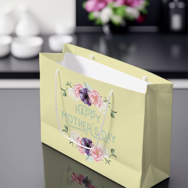 Mors dag - Rosa & Cassis Flower Garlands (Mother's Day Gift Bag)