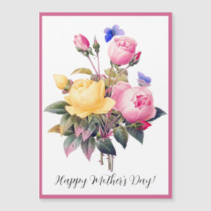 Mors dag Rosa Gul ros Lila Butterfly