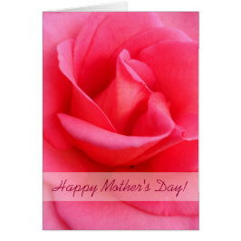 Mors dag Rosa ros Hälsningskort