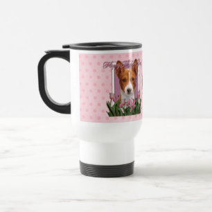 Mors dag - rosa tulpan - Basenji Resemugg