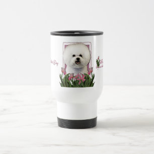 Mors dag - rosa tulpan - Bichon Frise Resemugg