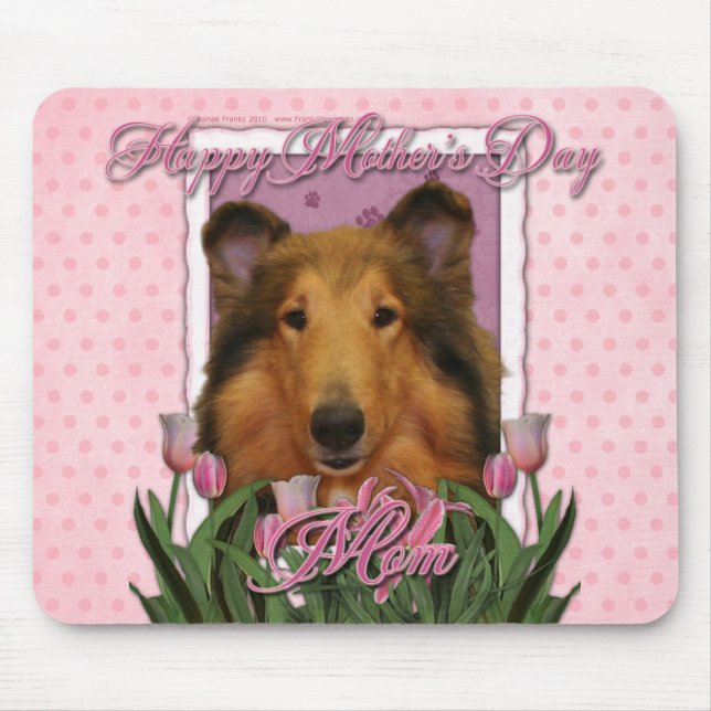 Mors dag - rosa tulpan - Collie - Natalie Musmatta (Framsidan)