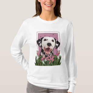 Mors dag - rosa tulpan - Dalmatian Tee Shirt