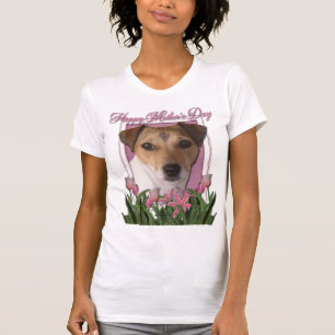 Mors dag - rosa tulpan - jack Russell Tröja