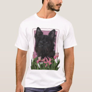 Mors dag - rosa tulpan - röseTerrier - Rosco Tee
