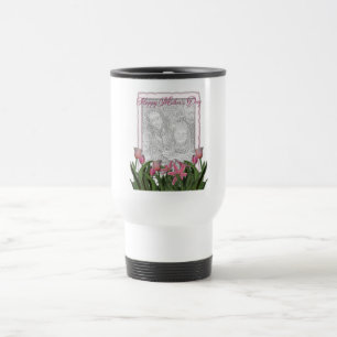 Mors dag - rosa tulpan - tillfogar ditt egna foto resemugg