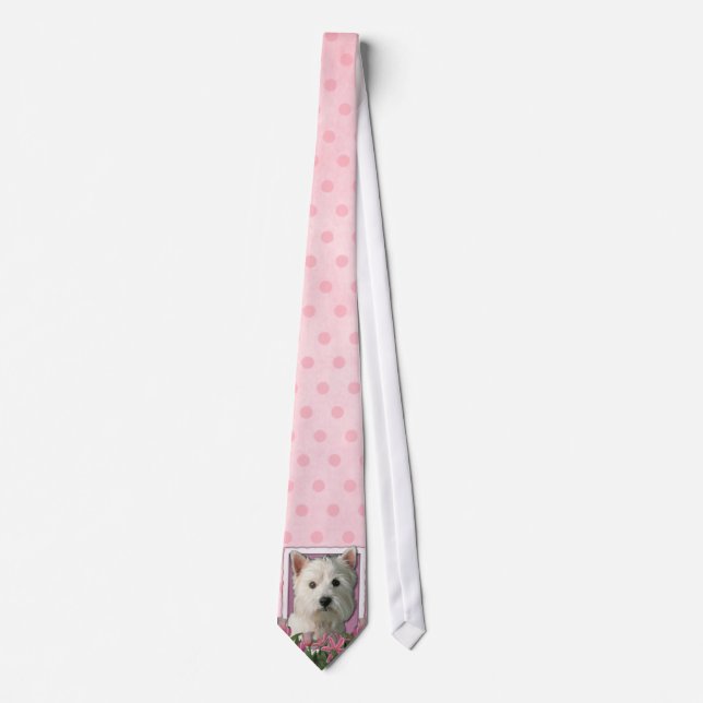 Mors dag - rosa tulpan - Westie Slips (Framsida)