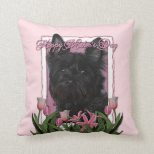 Mors dag - Rosa tulpaner - Cairn Terrier - Rosco Kudde