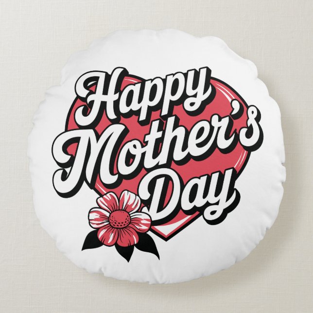 Mors dag rund kudde (Framsidan)