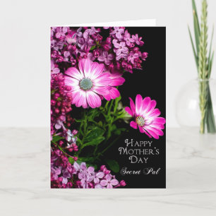 Mors dag - Secret Pal - Fuchsia Flowers Kort