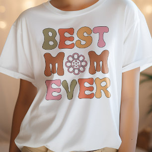 Mors dag Shirt, Rosa och Orange Bästa Mamma någons T Shirt