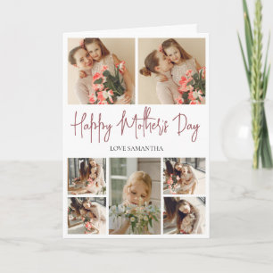 Mors dag Simple Modern Script 7 Photo Kort