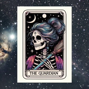 Mors dag Skelett Vakt Tarot Kort