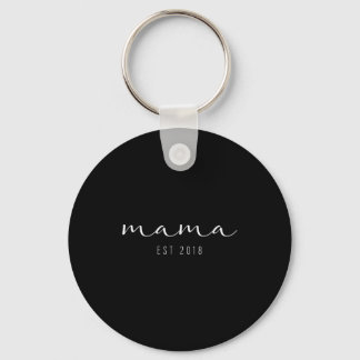 Mors dag skjortor mamma sedan 2018 mama est 2018  nyckelring