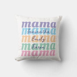 Mors dag skräddarsydd barnnamn MAMA present Kudde