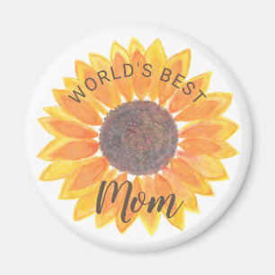 Mors dag Solros Världens Bästa Mamma Magnet