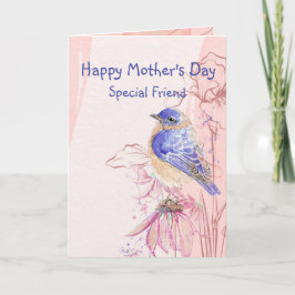 Mors dag Speciell Friend Bluebird Garden Bird Kort