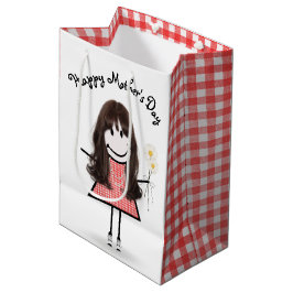 Mors dag Stick Girl med Daisy