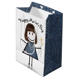 Mors dag Stick Girl med Daisy