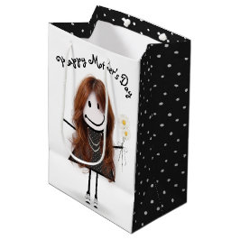Mors dag Stick Girl med Daisy