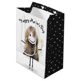 Mors dag Stick Girl med Daisy