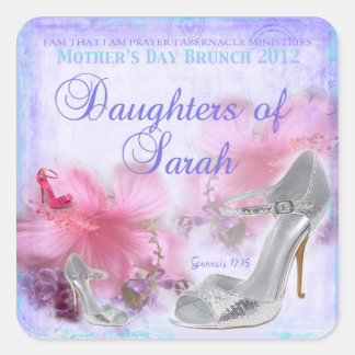 Mors dag Sticker Fyrkantigt Klistermärke