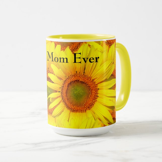Mors dag Sunblommor Mugg (Framsida höger)