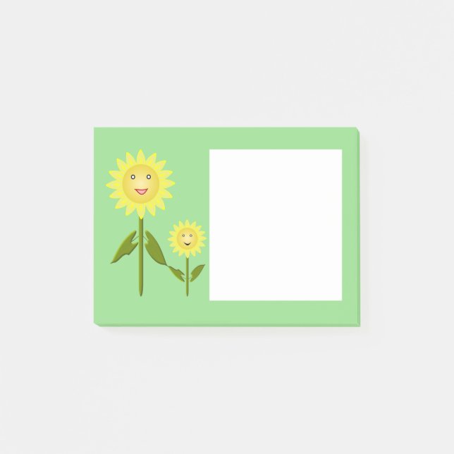 Mors dag Sunblommor Post-it Block (Framsida)