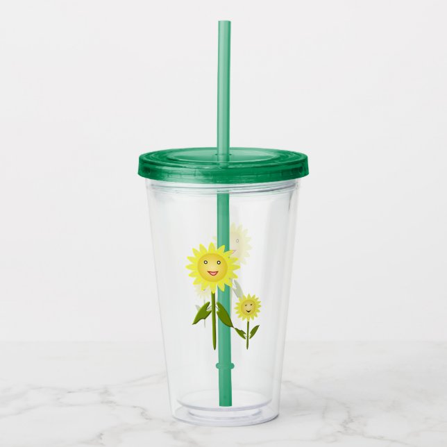Mors dag Sunblommor Take Away Mugg (Framsida)